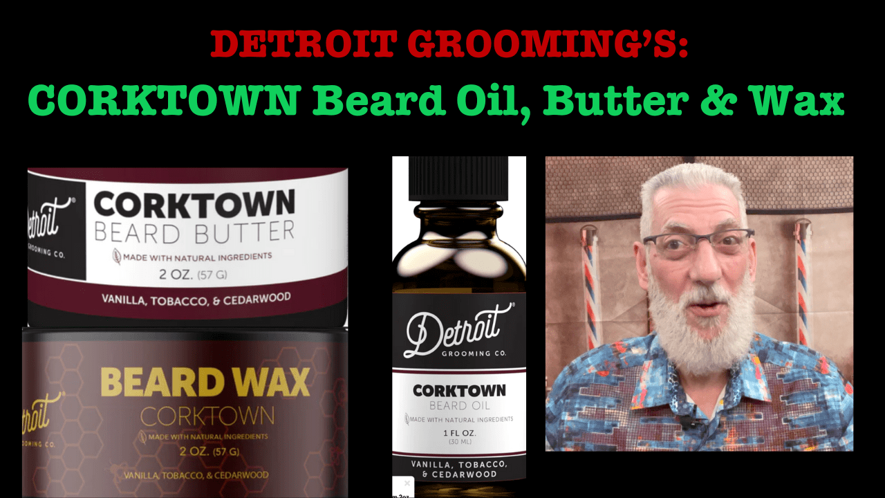 A man with beard oil and butter on his face.